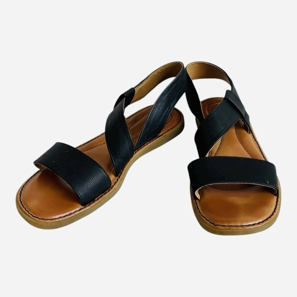 B.O.C. by Born Concept Kacee Black Ankle Strap Comfort Sandals 9M Excellent - Picture 2 of 7